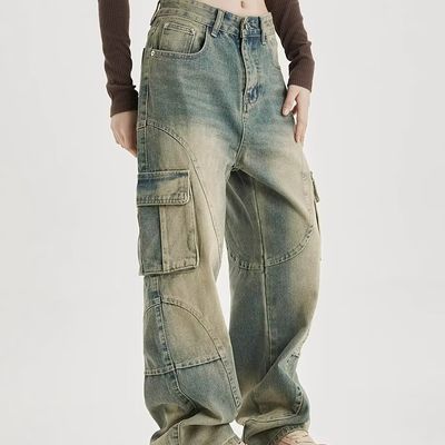 Herren Jeans Gepäckhosen Normal fit Mittelkissen Gepäckhosen zum Großverkauf