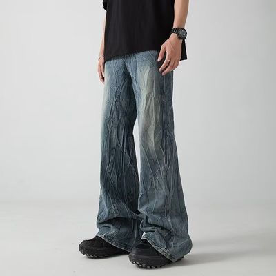 Stiefel-Schnitt Flare Loose Schweiß Herren Jeans Hosen Hosen für Männer