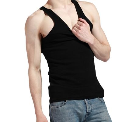 Atemberaubende Fitnessweste Ärmellose Männer Tank für Sportbekleidung mit Digitaldruck