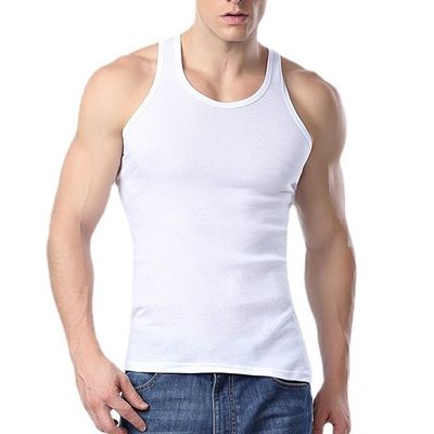 Atemberaubende Fitnessweste Ärmellose Männer Tank für Sportbekleidung mit Digitaldruck