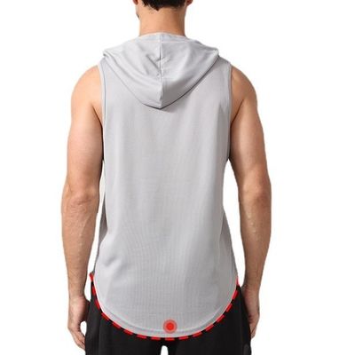 XMAMLON RTS OEM Quick Dry Gym Tank Ärmellos Bodybuilding Hooded Tank Top für Männer
