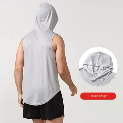 XMAMLON RTS OEM Quick Dry Gym Tank Ärmellos Bodybuilding Hooded Tank Top für Männer