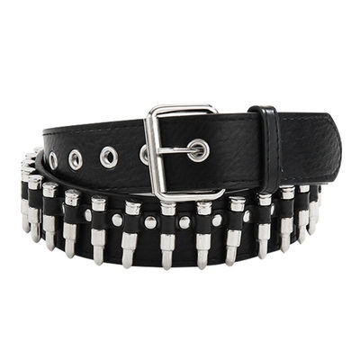 Normaler Stil 2-4cm Herren Western Punk Rivet Gürtel mit glatten Buckle Hose Dekoration