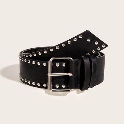 Breiter Gürtel Western Rivet Trend Fashion Punk Gürtel mit Eisen Buckle und Pin Befestigung