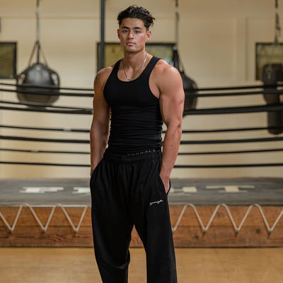 Polyester-Digitaldruck-Männer-Tanktop für XMAMLON RTS OEM Custom Fitness-Gym-Kleidung