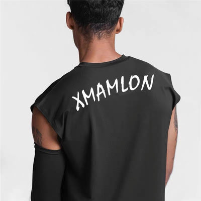 Unisex-Grafik-Digitaldruck-Sportstudio Schnitt-Ab-Sleeveless-Weste XMAMLON Custom OEM RTS