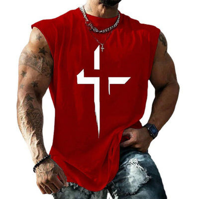 Unisex-Grafik-Digitaldruck-Sportstudio Schnitt-Ab-Sleeveless-Weste XMAMLON Custom OEM RTS