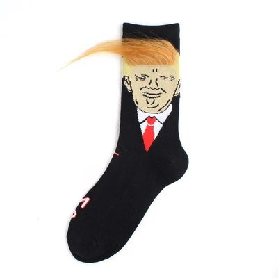Männerzubehör Lustiger verrückter Charakter Druck Designer gestreifte Crew Baumwolle Happy Socks