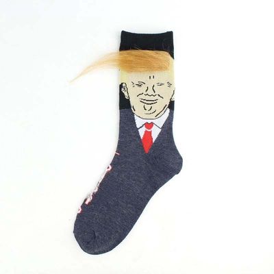 Männerzubehör Lustiger verrückter Charakter Druck Designer gestreifte Crew Baumwolle Happy Socks