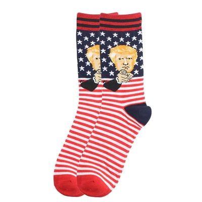 Männerzubehör Lustiger verrückter Charakter Druck Designer gestreifte Crew Baumwolle Happy Socks