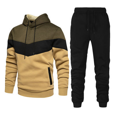 Erwachsene Unisex Hoodies 100% Baumwolle Sweatshirt und Sweatpants Set Solid Dicke Hoodie