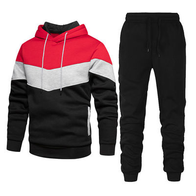 Erwachsene Unisex Hoodies 100% Baumwolle Sweatshirt und Sweatpants Set Solid Dicke Hoodie