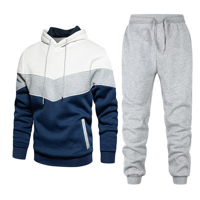 Erwachsene Unisex Hoodies 100% Baumwolle Sweatshirt und Sweatpants Set Solid Dicke Hoodie