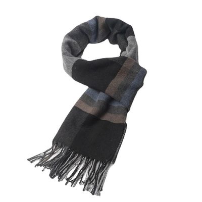 Fußballmannschaft Fans Jacquard Schal Custom Strick Winterschal mit Plaid Muster