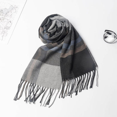 Fußballmannschaft Fans Jacquard Schal Custom Strick Winterschal mit Plaid Muster
