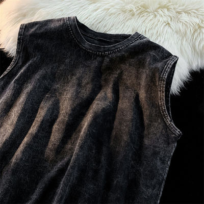 Druck 230G BAUMWOLZ Vintage Ropa Fitnessweste für Männer