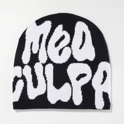 100% Acryl Jacquard Winter Custom Gewebter Pom Pom Beanie Hut für kalte Tage