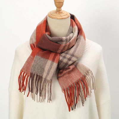 Warmer für den Hals aus Kaschmir im langen Stil aus warmer Tartan-Wolle aus Malaysia