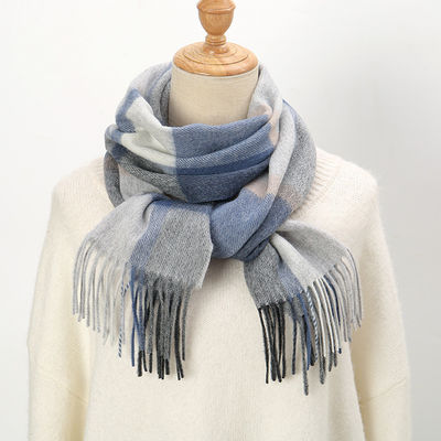 Warmer für den Hals aus Kaschmir im langen Stil aus warmer Tartan-Wolle aus Malaysia