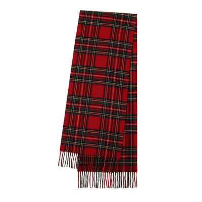 Warmer für den Hals aus Kaschmir im langen Stil aus warmer Tartan-Wolle aus Malaysia