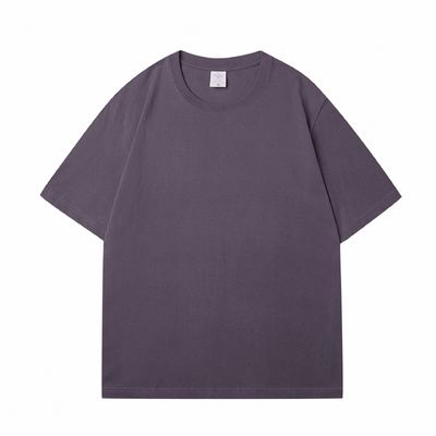Männer-Custom-Schwer 100% Baumwolle T-Shirt übergrößeres Blank Mock-Hals Schwergewicht Mehrfarbig