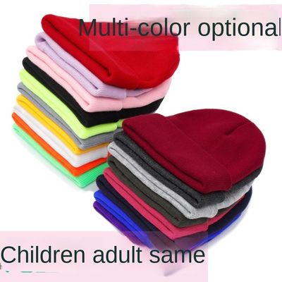 Custom Logo Stickerei Unisex Acryl Strick mit Handschellen Kappe Warme Winter Strick Hüte Beanie für SKI