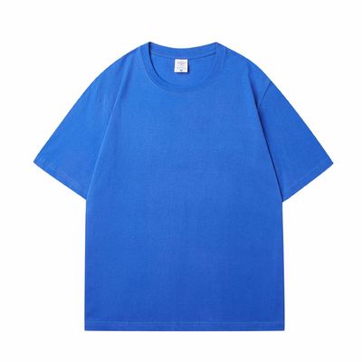 Männer-Custom-Schwer 100% Baumwolle T-Shirt übergrößeres Blank Mock-Hals Schwergewicht Mehrfarbig