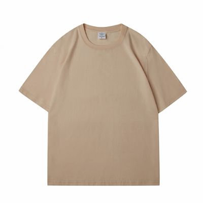 Männer-Custom-Schwer 100% Baumwolle T-Shirt übergrößeres Blank Mock-Hals Schwergewicht Mehrfarbig