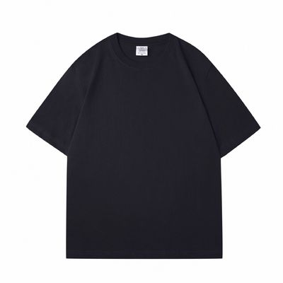 Männer-Custom-Schwer 100% Baumwolle T-Shirt übergrößeres Blank Mock-Hals Schwergewicht Mehrfarbig