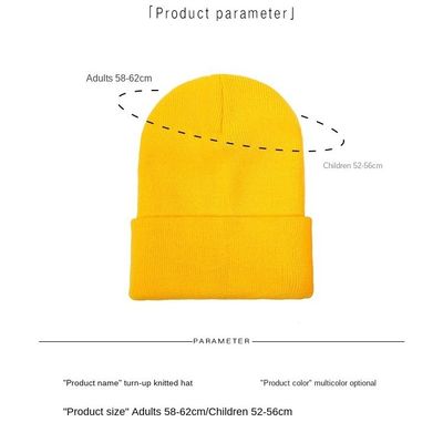 Custom Logo Stickerei Unisex Acryl Strick mit Handschellen Kappe Warme Winter Strick Hüte Beanie für SKI