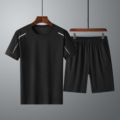 100% Polyester-Männer-Sets atmungsaktiv schnelle trockene Jacke T-Shirt für den Sommer