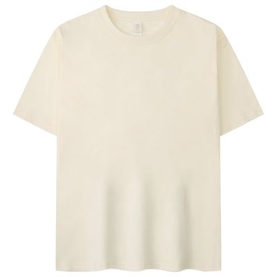 Leichtblaue T-Shirt schnell trockene beige einfache T-Shirts zum Drucken Anti-Falten Sommer
