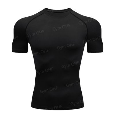 XMAMLON T-Shirt mit kurzem Ärmeln für Männer perfekt für Sport-Kompressions-Training