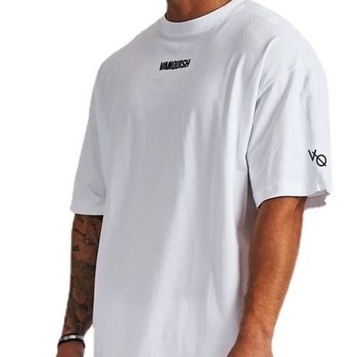 Sommer Essential Herren T-Shirt in Strickwebe und Druckmuster