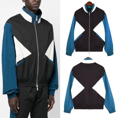 Frühling und Herbst Atmung Polyester Patchwork Straßenkleidung Tracksuit für Herren Sets