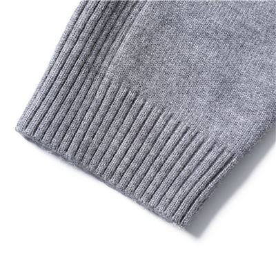 Massivfarbiger Viskose/Baumwollpullover Pullover Slim Fit Schildkrötenhals für Männer Casual Wear