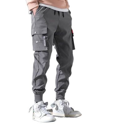 Männer-Druck-Frachthosen mit Taschen Mitte der Taille Plus Fleece Gewirkt Polyester/Baumwolle