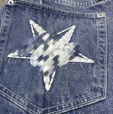 Custom-Colour Block Windbreaker Atemberaubende Denim-Männer-Sets für den Wärme-Transfer-Druck