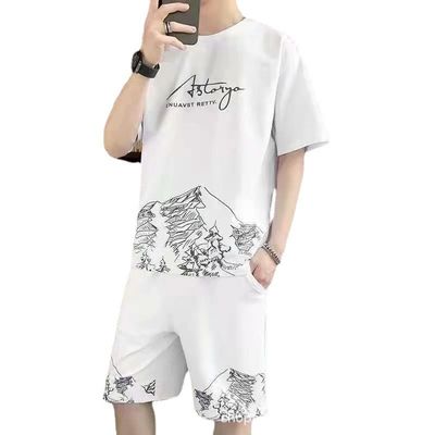 Unkompliziert stilvolles TT-Shirt für Männer Stil Sommer-Casual-Anzug mit schnell trocknenden Shorts