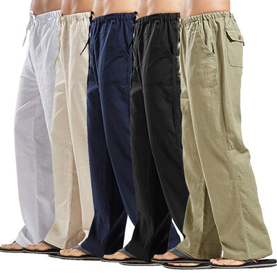 Männer Anti-Pilling-Cargo-Sweatpants Herbst wasserdichte Hosen mit flacher Vorderseite