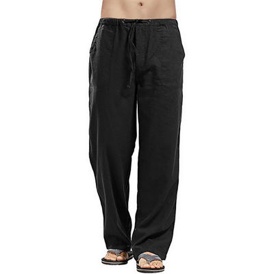 Männer Anti-Pilling-Cargo-Sweatpants Herbst wasserdichte Hosen mit flacher Vorderseite