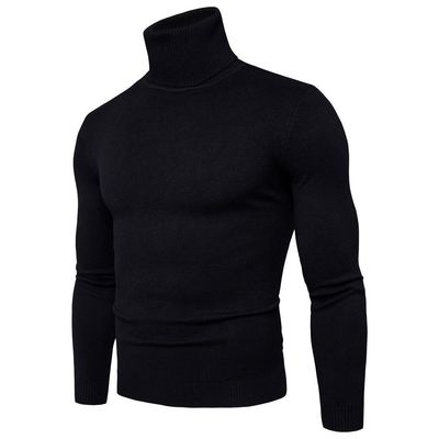 Gewebeverfahren Hochelastik Winter Männer Crew Hals Pullover Standard Strick Jumper