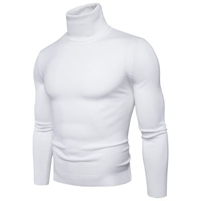 Gewebeverfahren Hochelastik Winter Männer Crew Hals Pullover Standard Strick Jumper