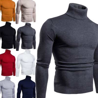 Gewebeverfahren Hochelastik Winter Männer Crew Hals Pullover Standard Strick Jumper