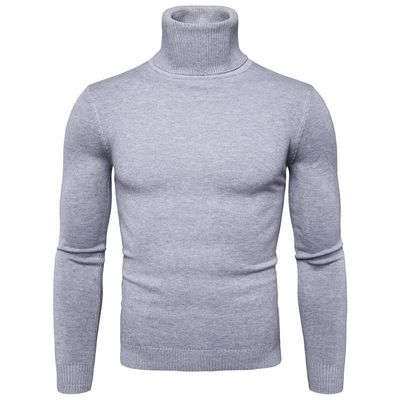 Gewebeverfahren Hochelastik Winter Männer Crew Hals Pullover Standard Strick Jumper