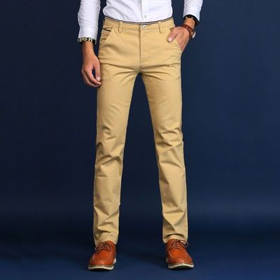 2023 Casual Hosen für Männer in Bleistift Hosen Muster mit Fliegenöffnung und Zip-Platte