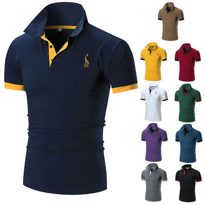 Druckmuster Typ 330 Gramm Plain Casual Golf Custom Logo Einfaches Polo Shirt für Männer
