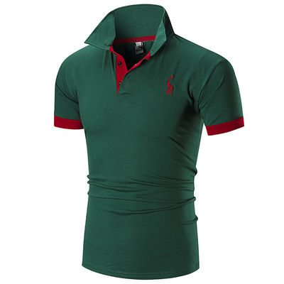 Druckmuster Typ 330 Gramm Plain Casual Golf Custom Logo Einfaches Polo Shirt für Männer