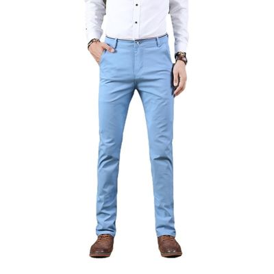 Männer Four Seasons Stretch Casual Hosen mit schlankem, geradeem Design und leichtem Waschen