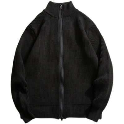 Zipper Cardigan Herren-Turtleneck-Sweater mit 100% Polyester im Frühling
